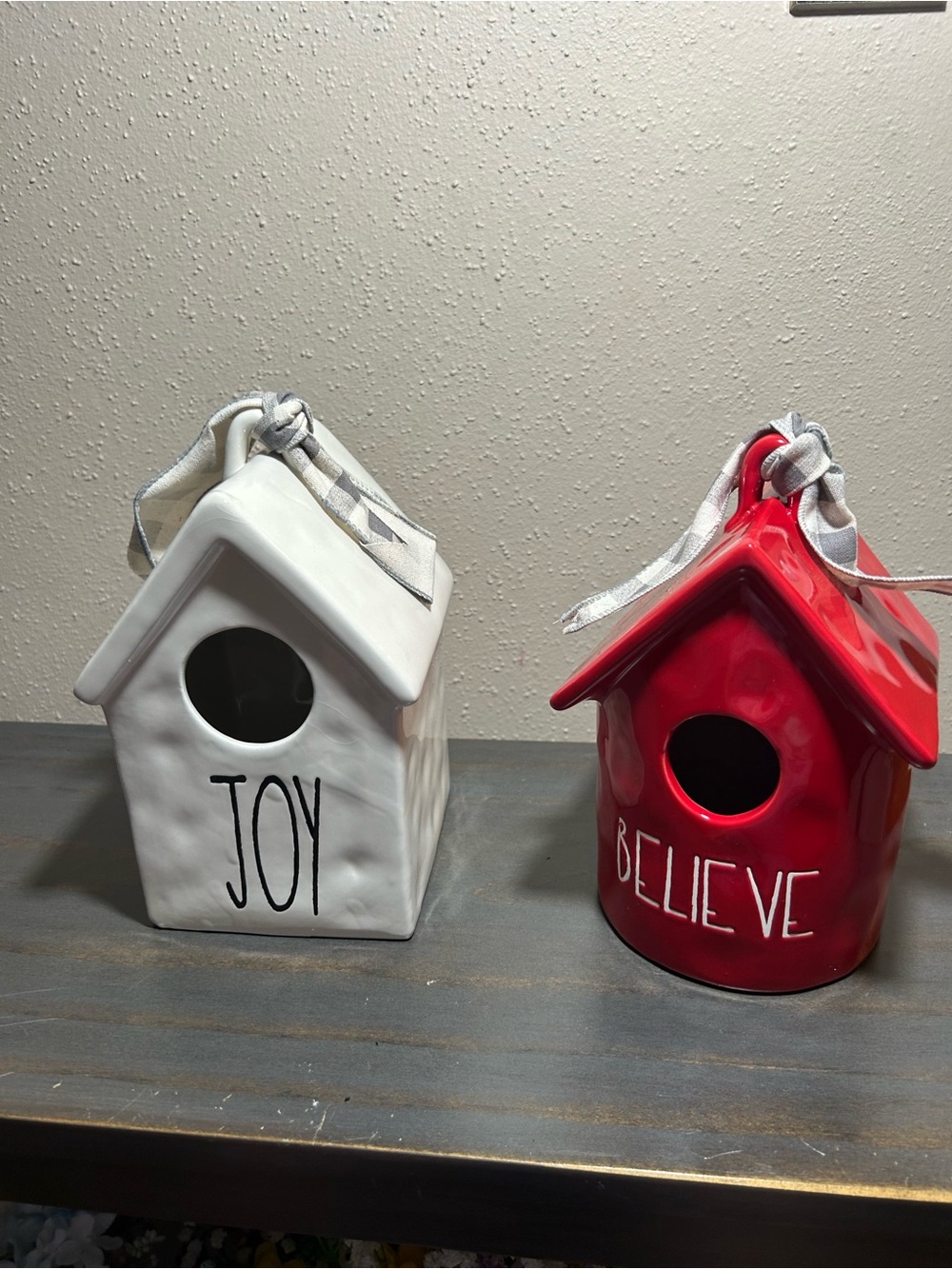 Lot of TWO Rae Dunn birdhouses